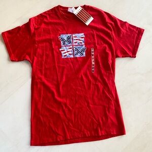 SONOMA - Adult Medium USA America Butterfly Red, White, & Blue T-shirt